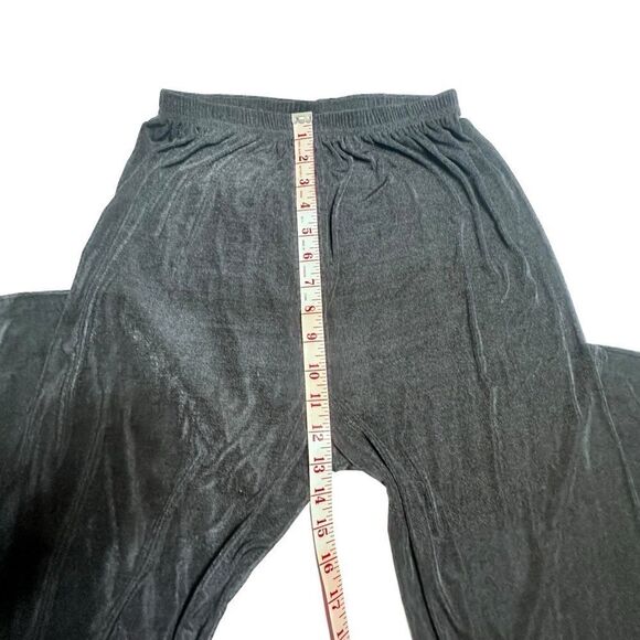 90’s Vintage Claudia Richard’s Black Shimmery Pull On Pants Size Medium - Picture 5 of 10
